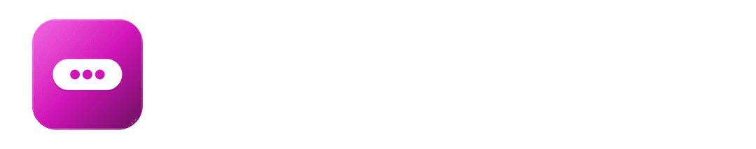 BetterSocials lockup for dark backgrounds